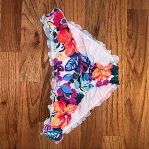 Macy’s Multicolored Ruffle Bikini bottoms size S